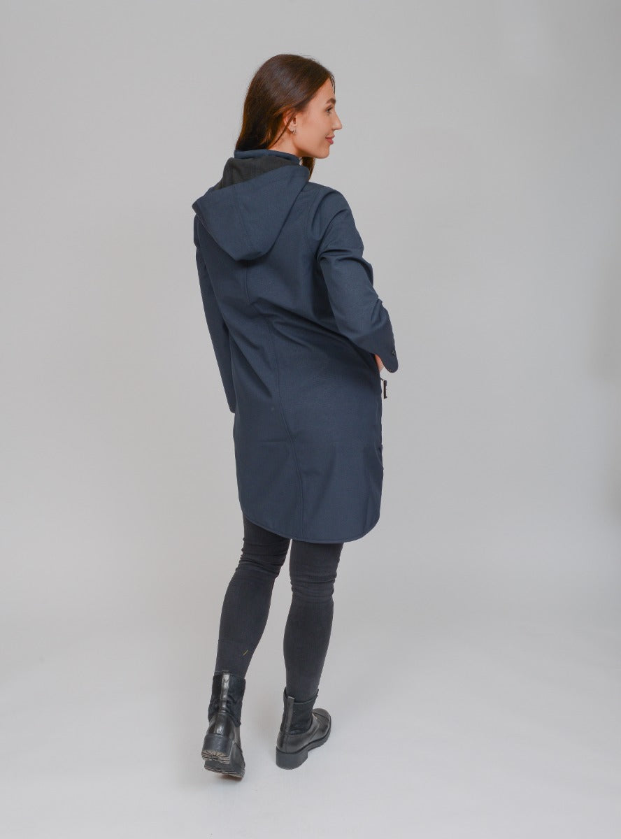 Ilse Jacobsen Rain128 Softshell Raincoat , Indigo