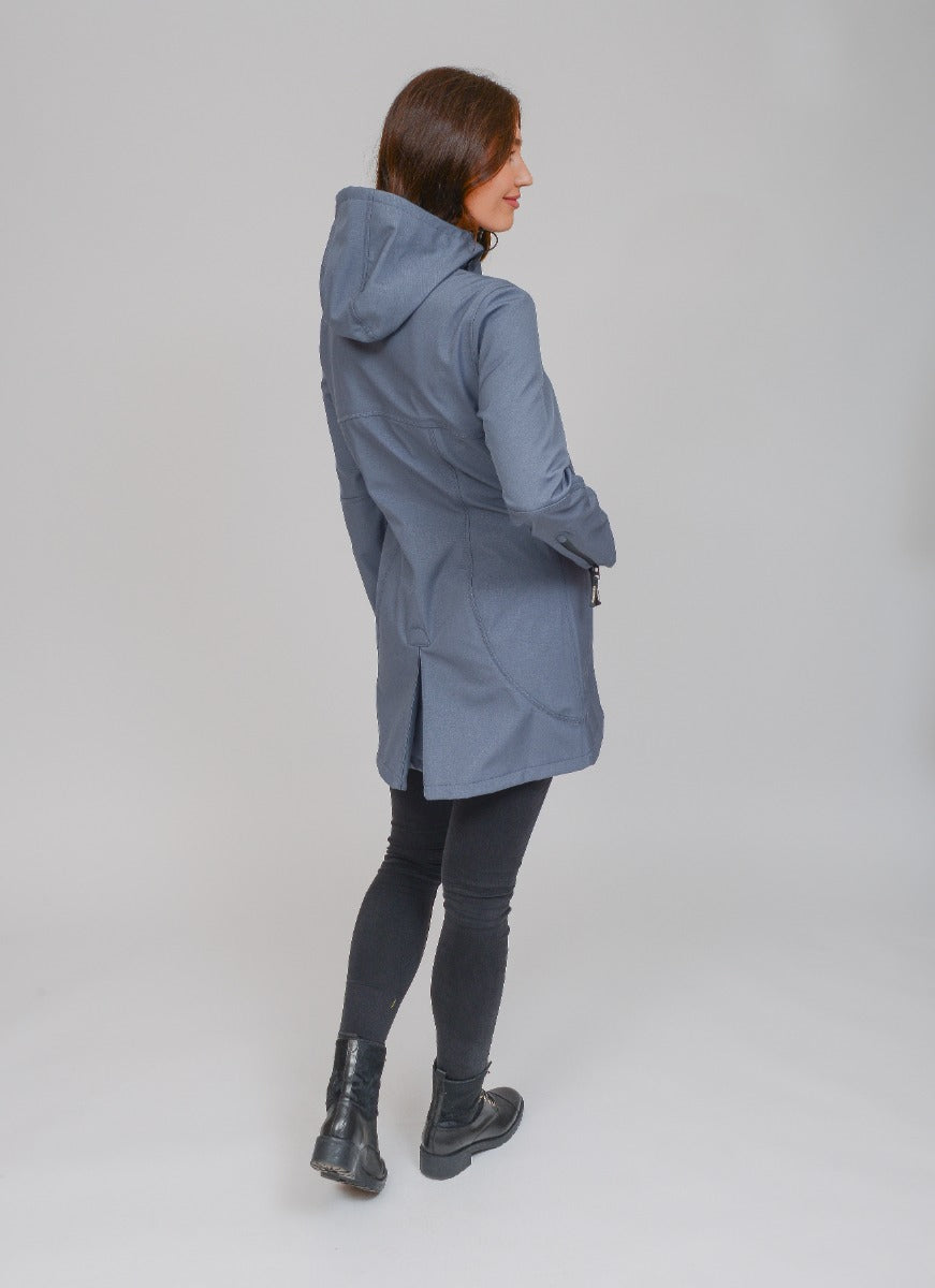 Ilse Jacobsen Rain7 Softshell Raincoat , Blue Grey