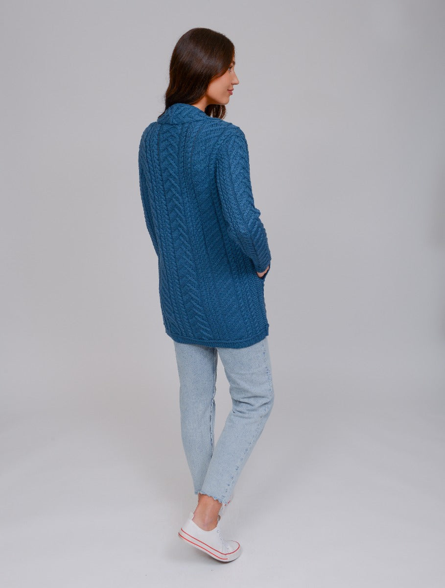 Supersoft Edge to Edge Cardigan | Teal | X4693