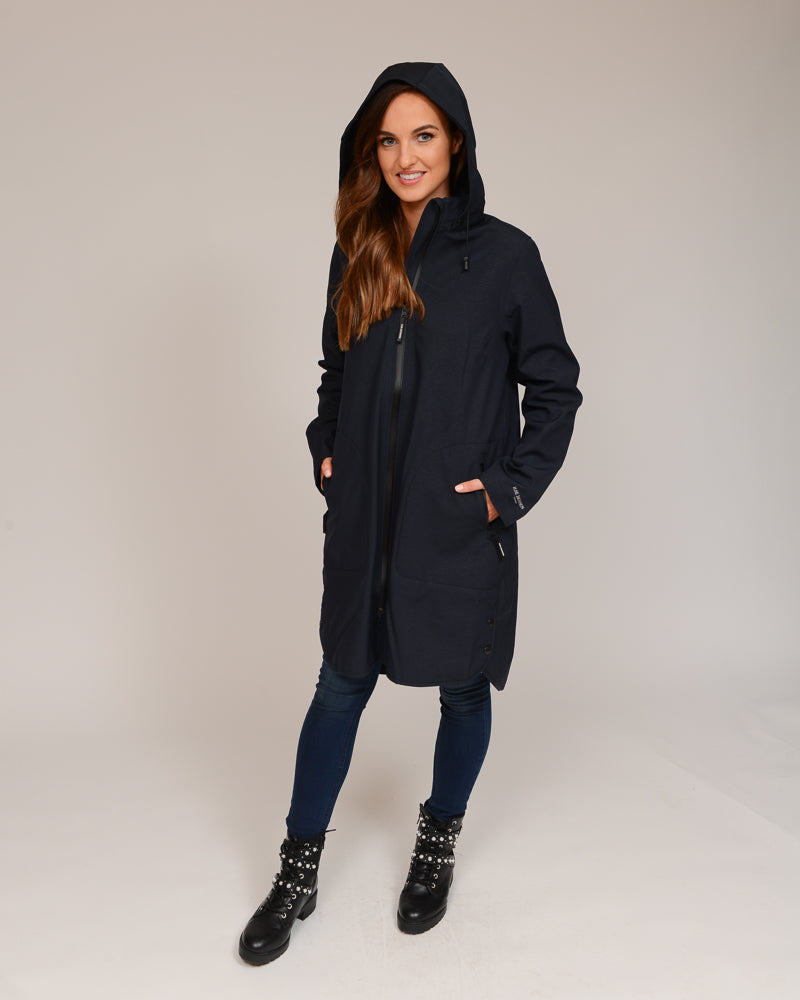 Ilse Jacobsen Rain128 Softshell Raincoat , Indigo