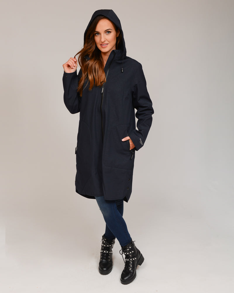 Ilse Jacobsen Rain128 Softshell Raincoat , Indigo