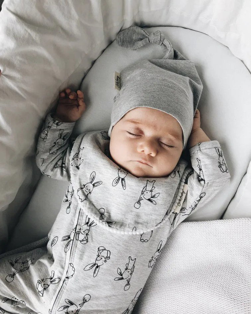 Lil and Izzy | Organic Cotton Knotted Hat -Grey