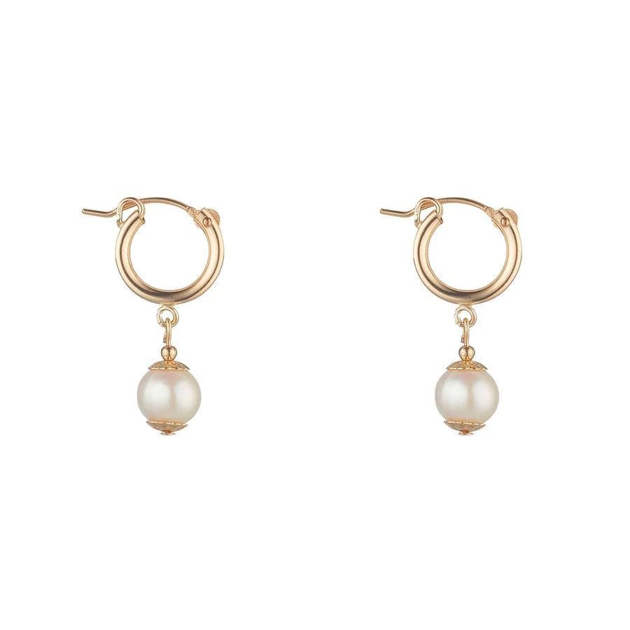 MoMuse | Petite Pearl Clip Hoops