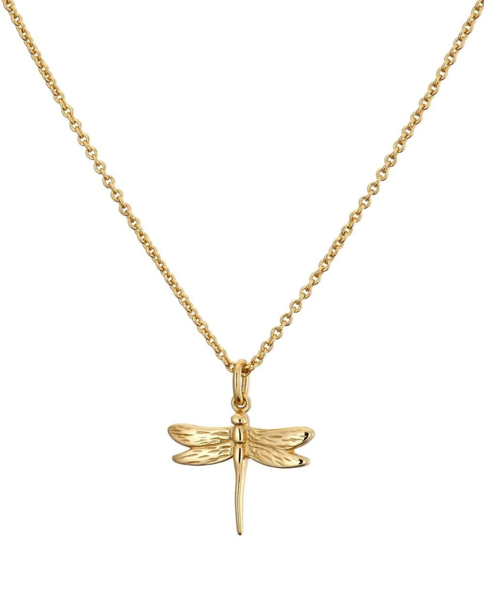 Mary-K Gold Dragonfly Necklace