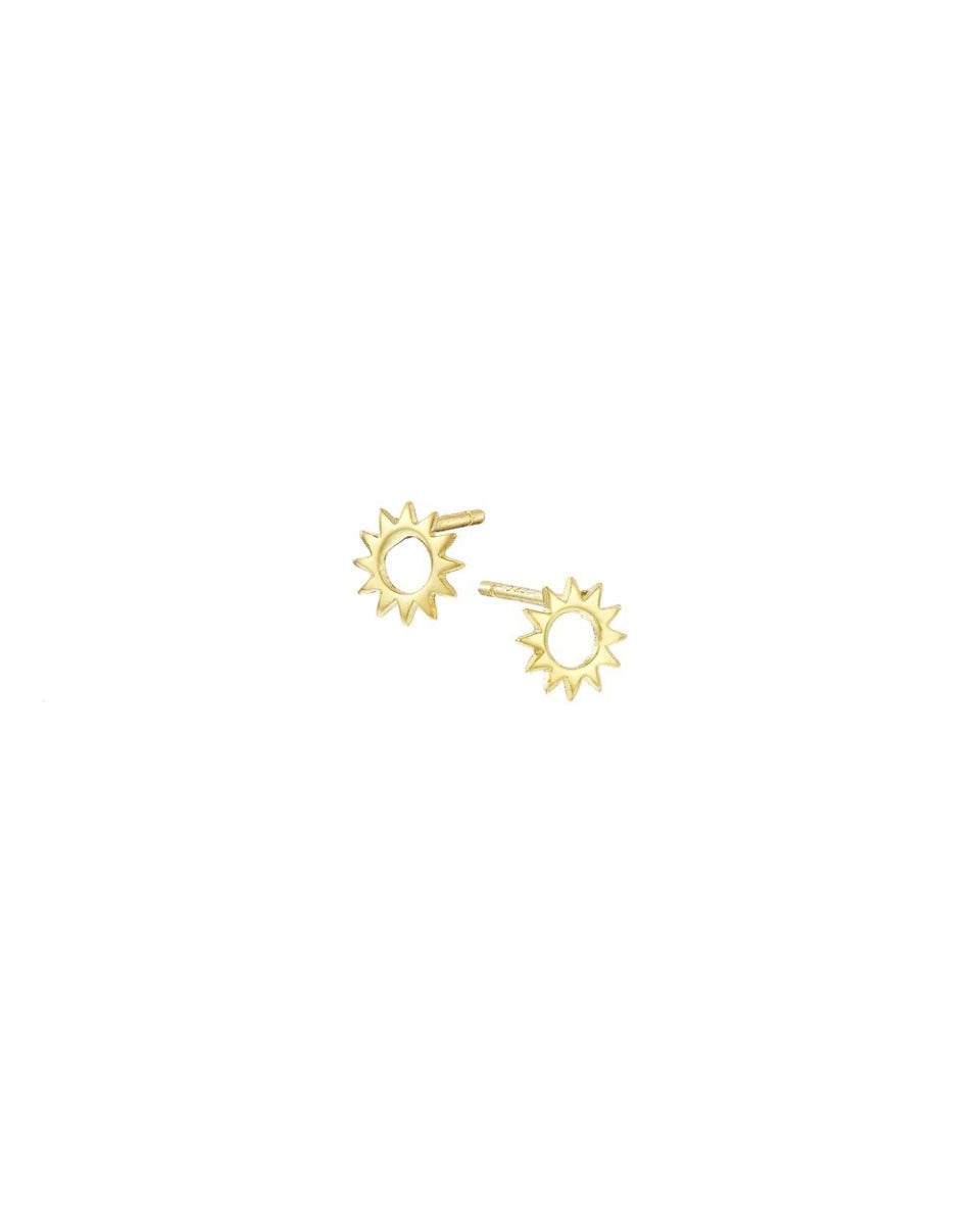 Mary K | Gold Sun Stud Earrings