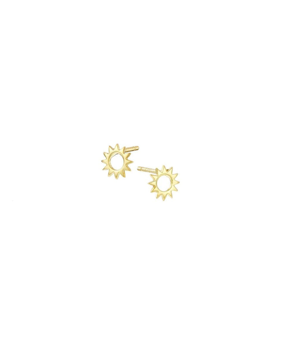 Mary-K Gold Sun Stud Earrings