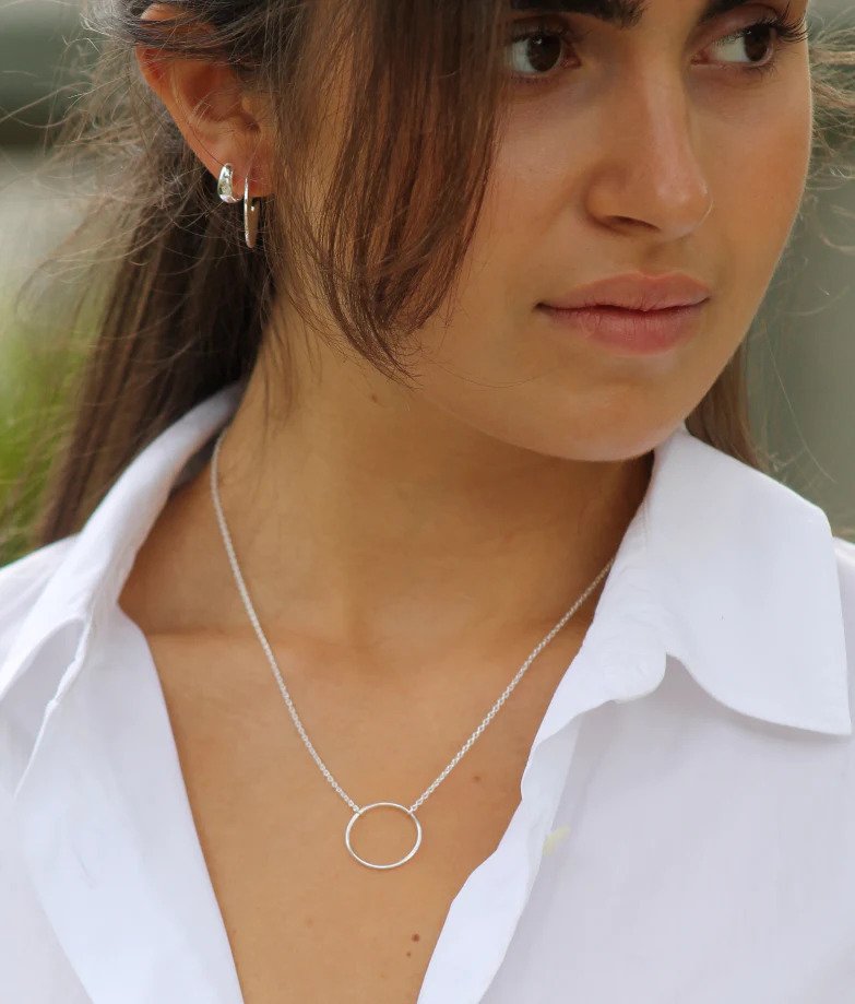 Mary-K Silver Circle Necklace
