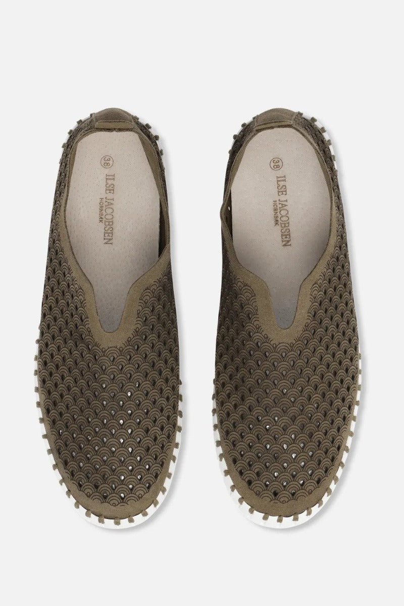 Ilse Jacobsen Platform Tulip Shoes , Deep Olive