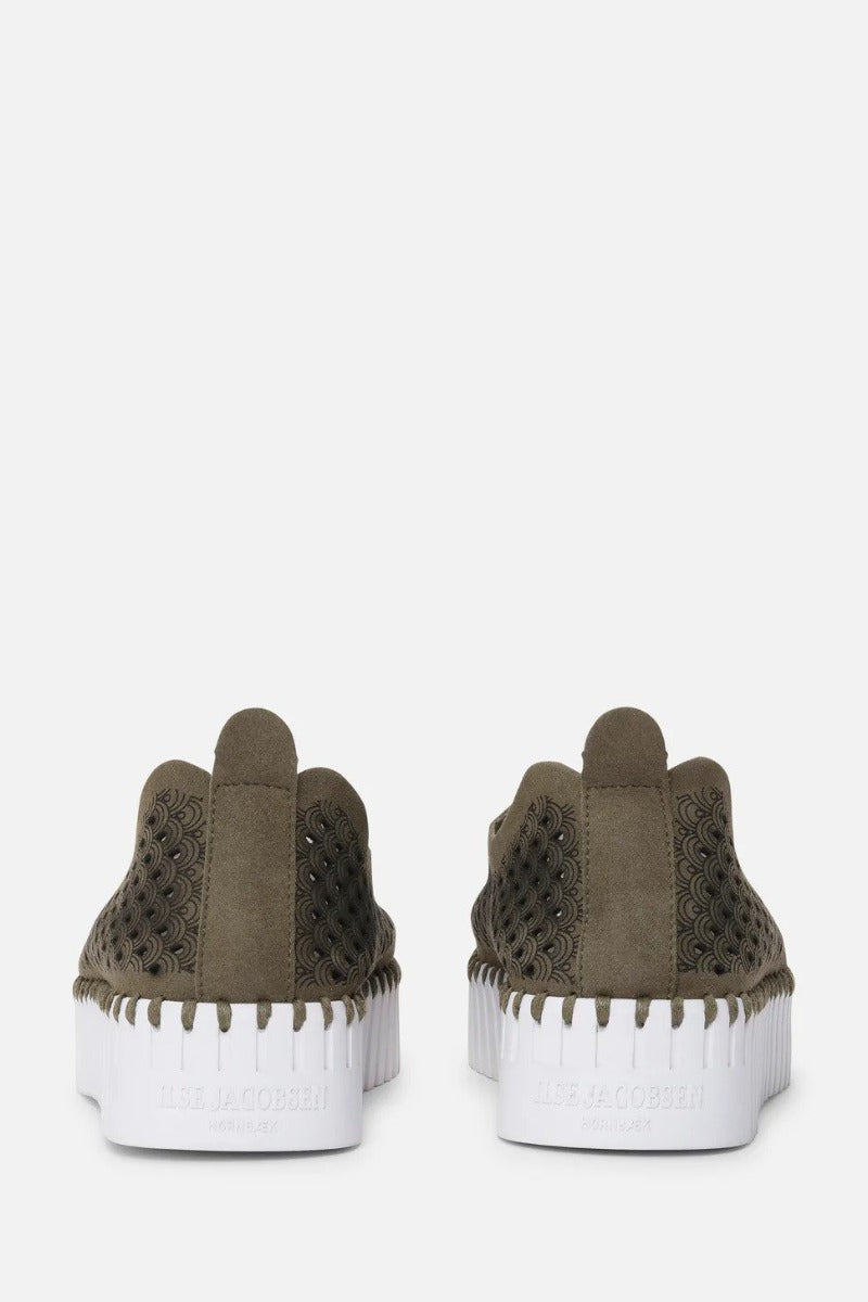 Ilse Jacobsen Platform Tulip Shoes , Deep Olive