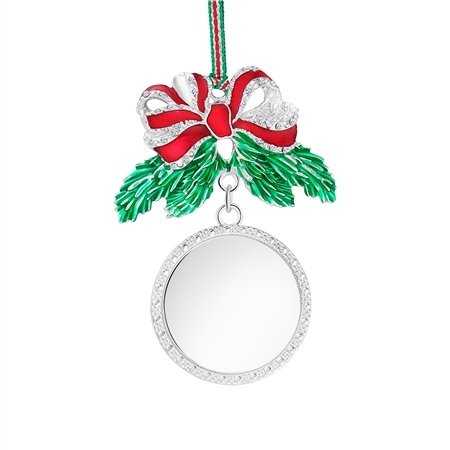 Newbridge Silverware |Bow with Pine Leaves Christmas Tree Decoration