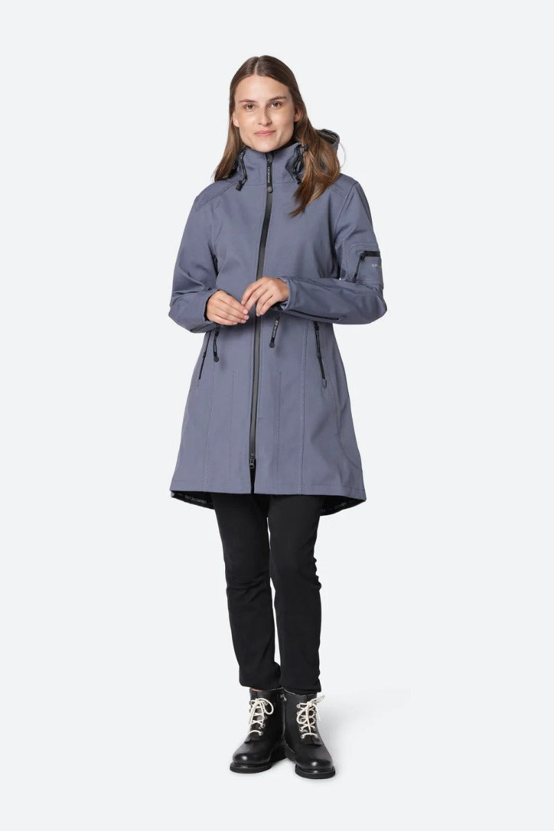 Ilse Jacobsen Rain7 Softshell Raincoat , Blue Grey
