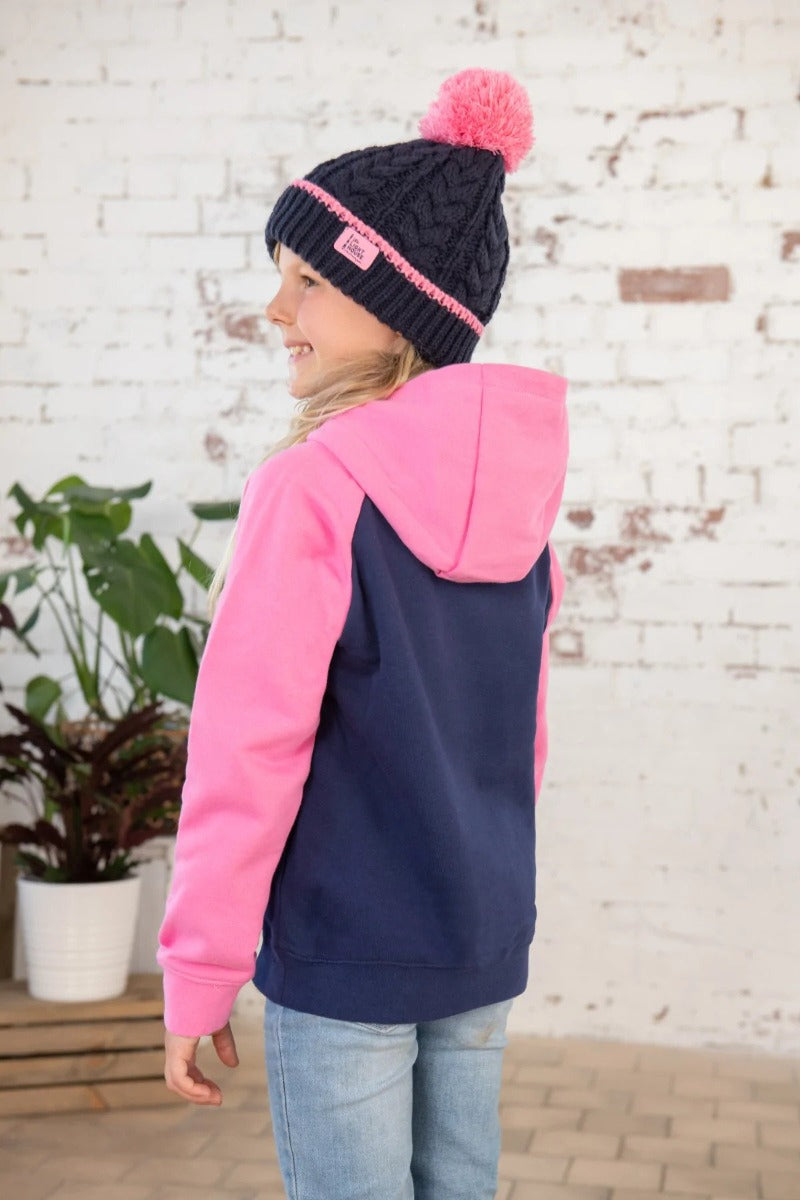 Lighthouse | Jill Tractor Print Hoodie - Sweet Pea