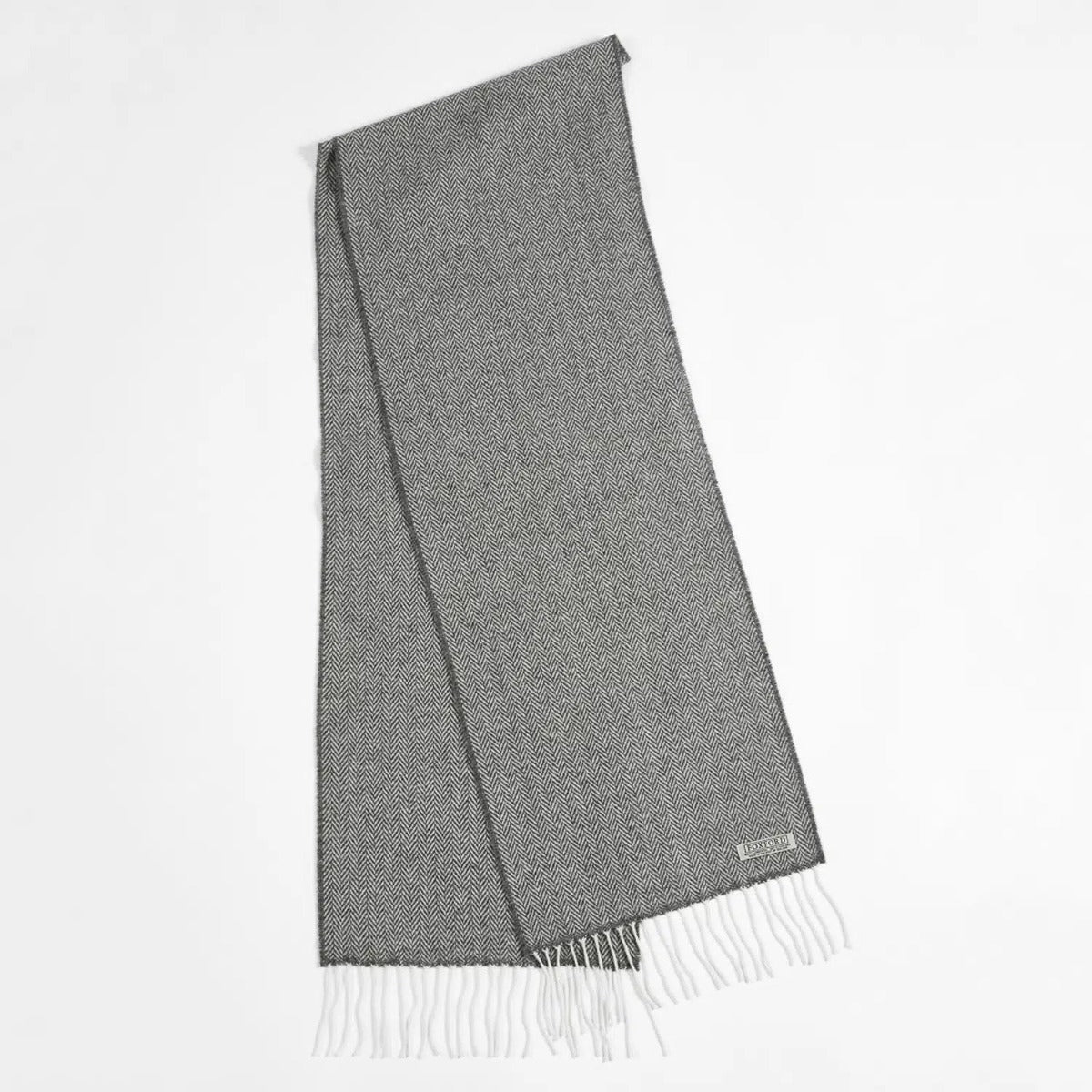 Foxford Woollen Mills | Grey Herringbone Scarf