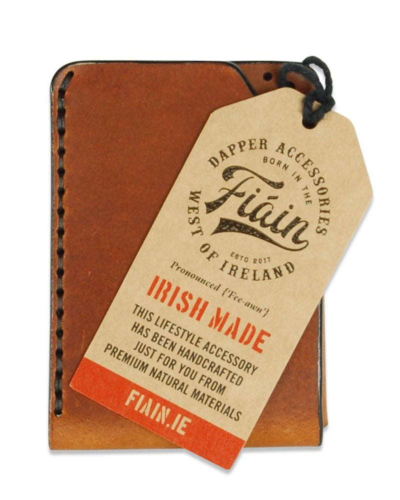 Fiáin | Handmade Brown Leather Cardholder