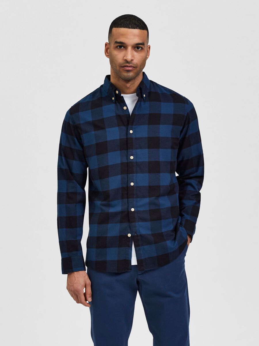 Selected Homme | Flannel Shirt | Moonlit Ocean