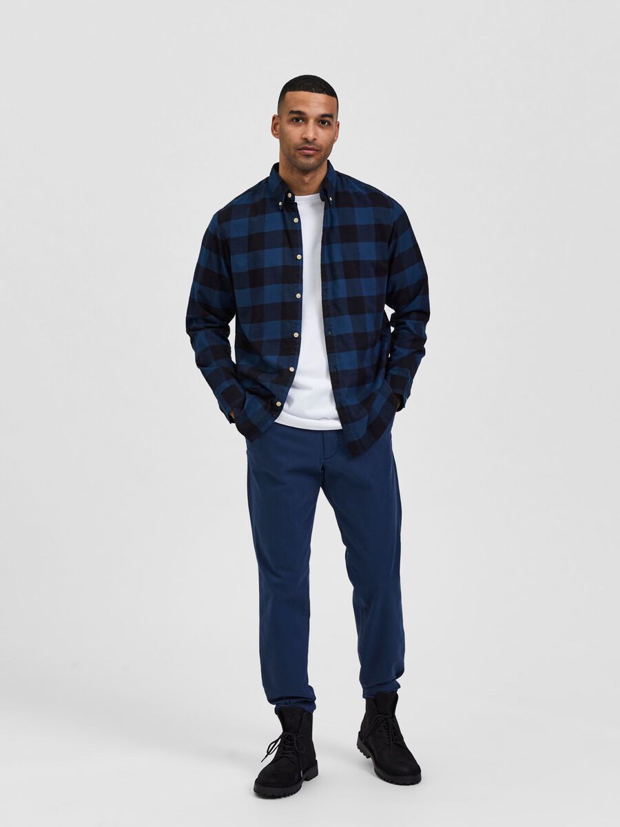 Selected Homme | Flannel Shirt | Moonlit Ocean