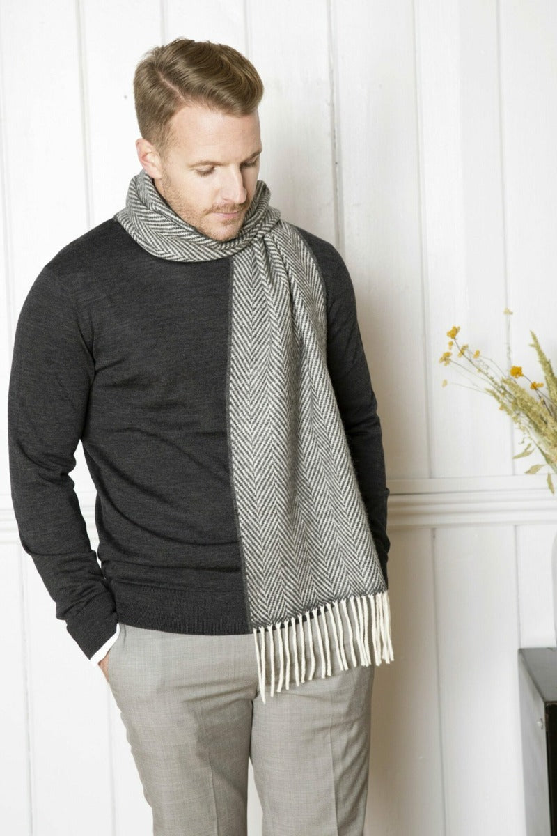 Foxford Oxford and Cashmere Blend Scarf
