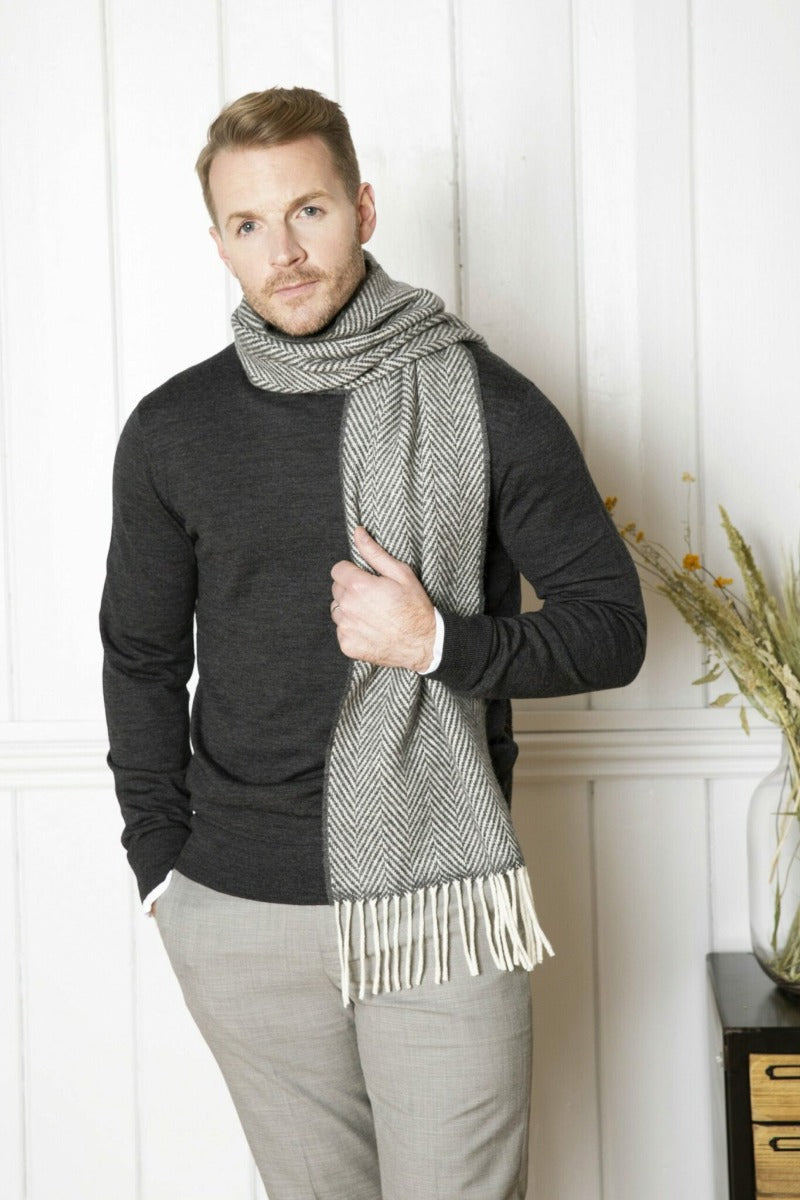 Foxford Oxford and Cashmere Blend Scarf