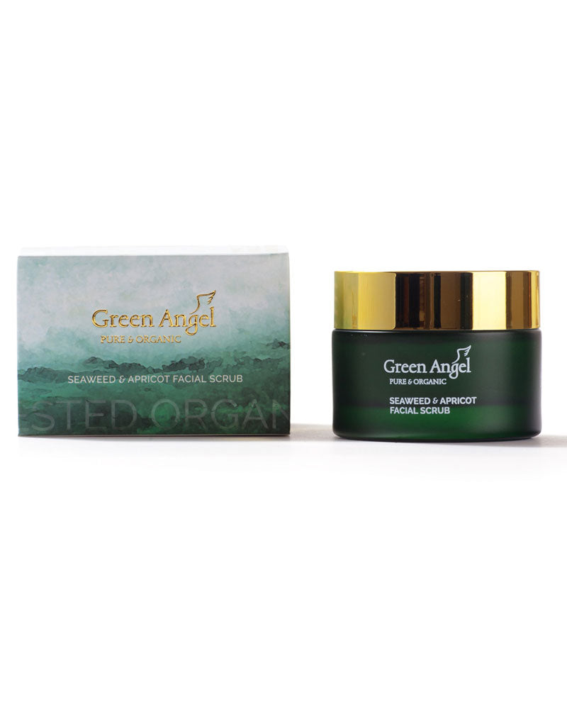 Green Angel , Seaweed & Apricot Facial Scrub