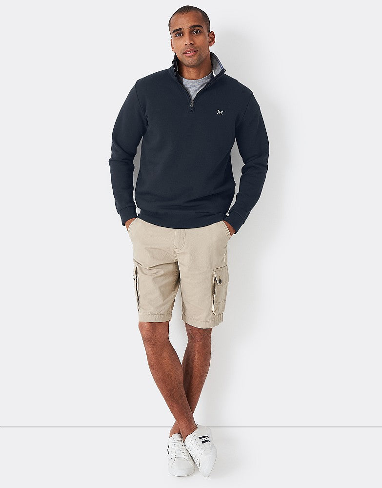 Crew Clothing | Half Zip Sweatshirt | Navy