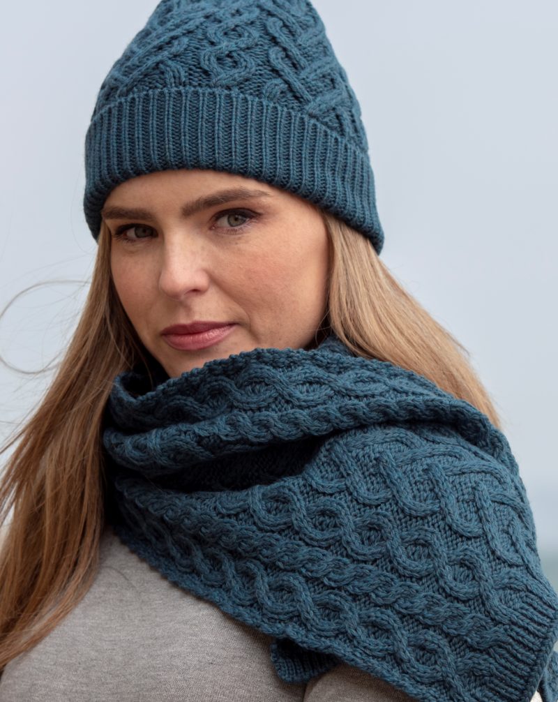Hearts Hat , Teal