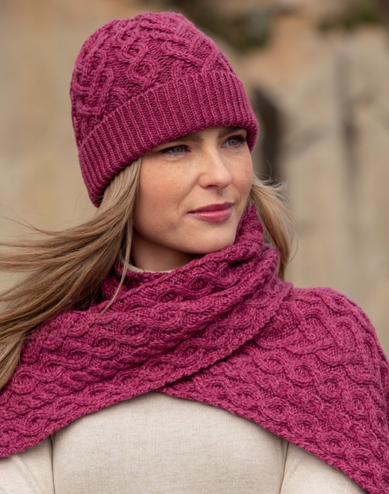 Hearts Hat , Magenta