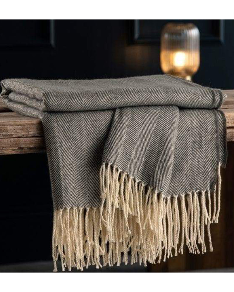 Galway Crystal Herringbone Throw