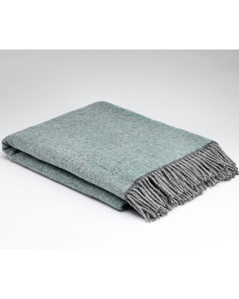 McNutt of Donegal Cosy Throw , Aqua
