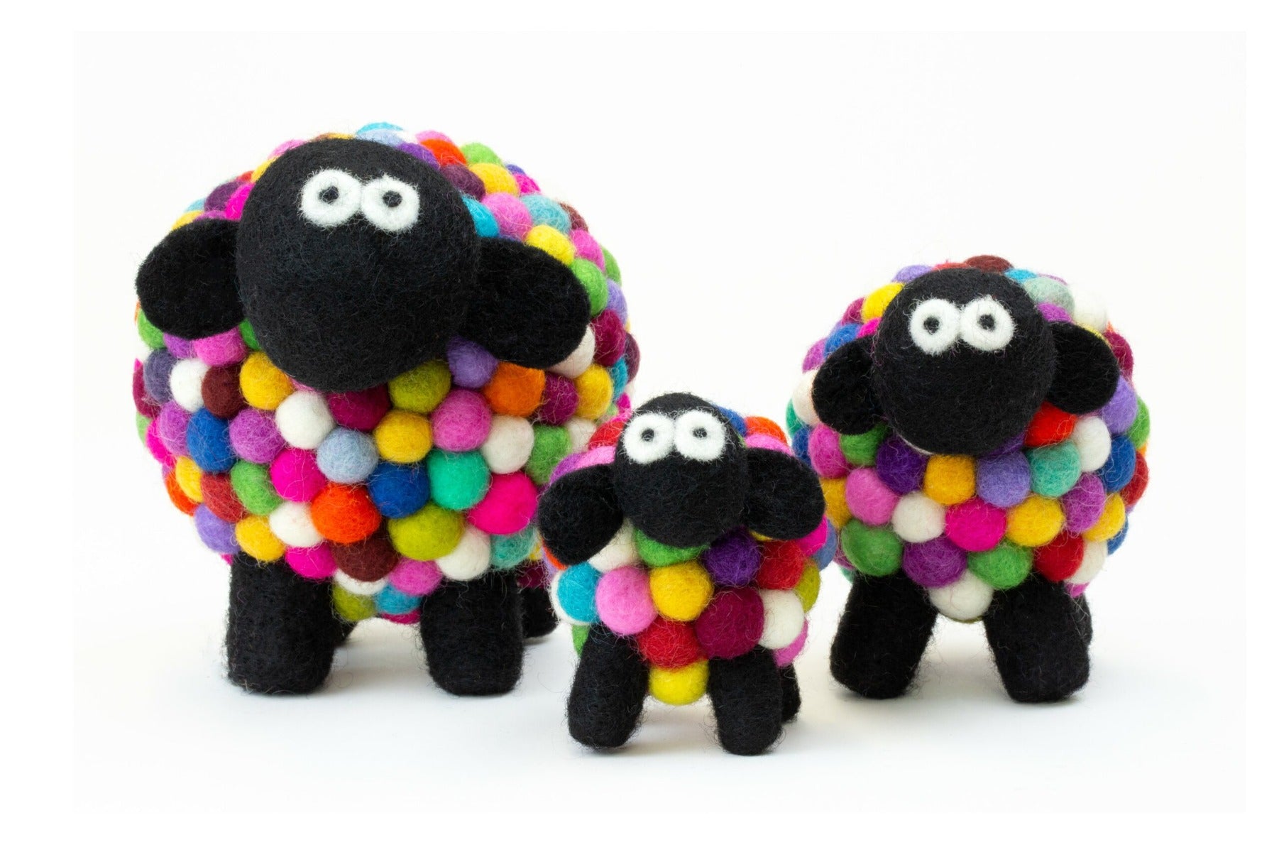 Erin Knitwear | Felt Sheep Collectible Multicolour Medium