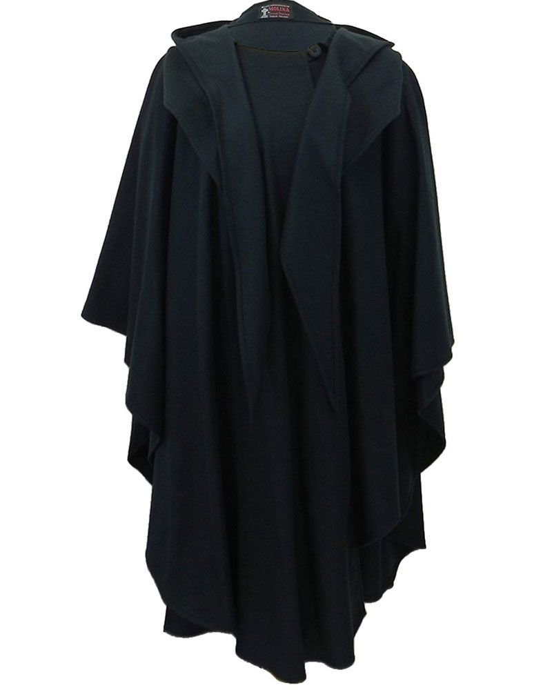 Jimmy Hourihan |Wool and Cashmere Cape | Black-One-Size