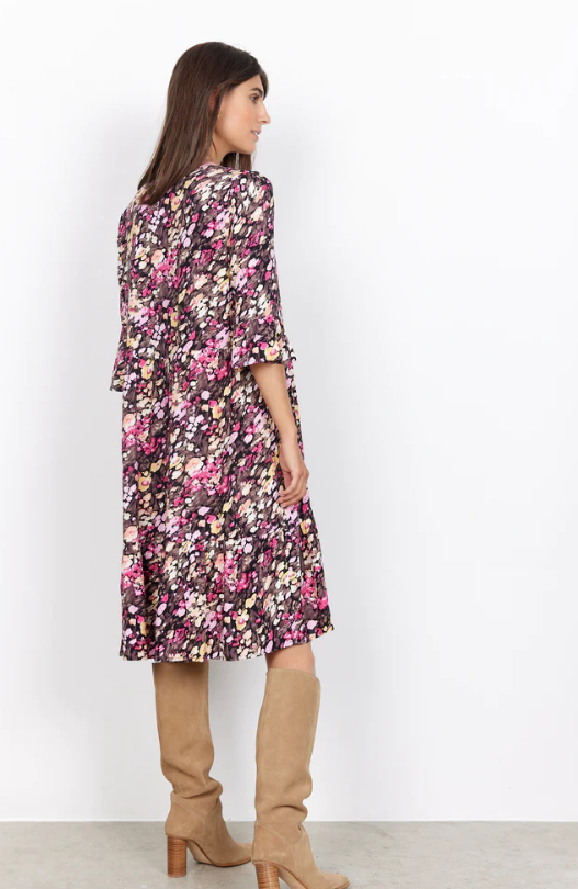 Soya Concept | Karelia Print Dress | Fuschia