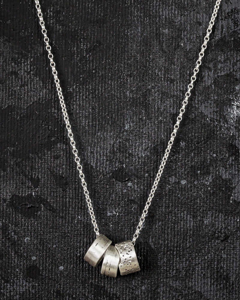 Lynsey De Burca | Float Silver Tube Necklace