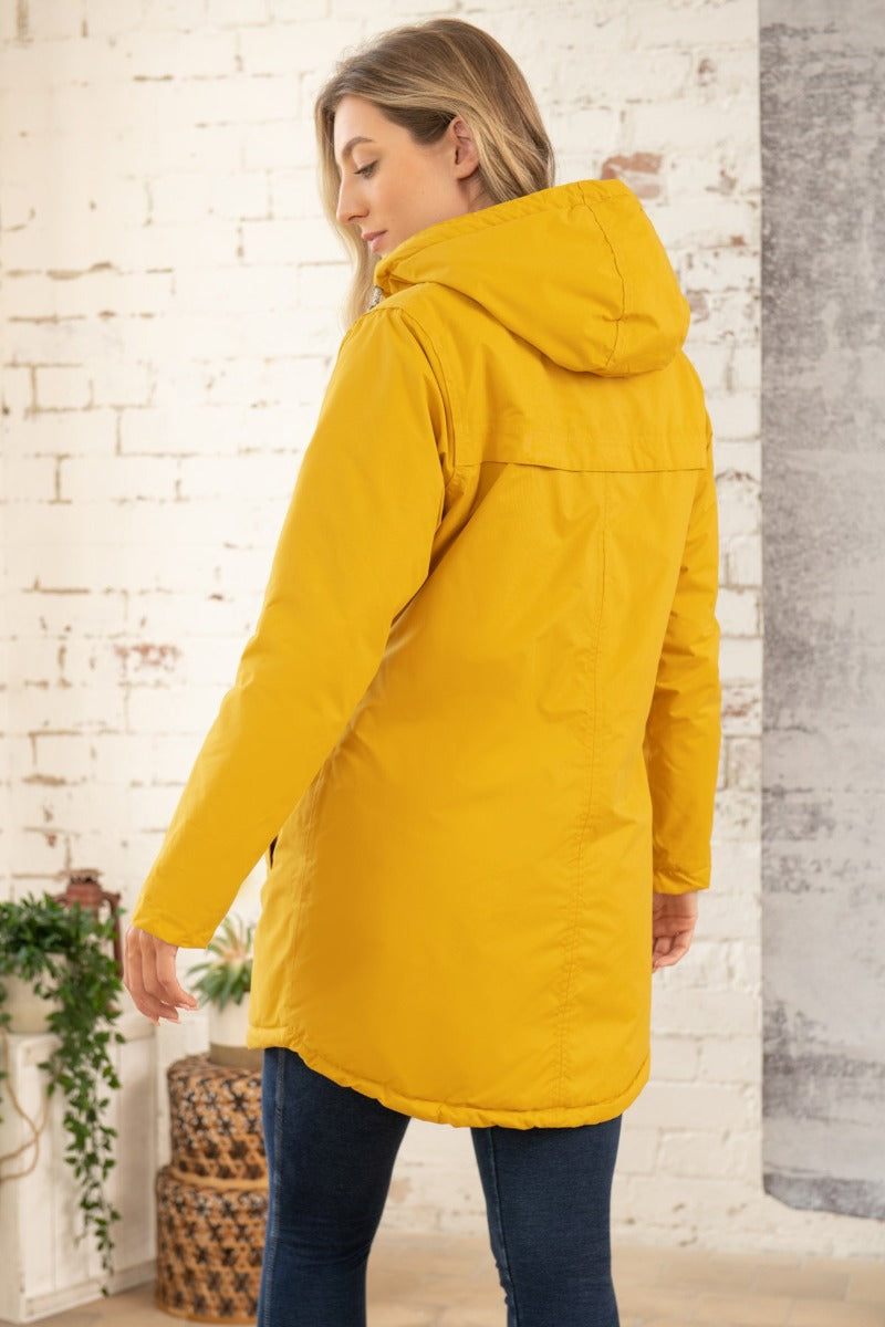 Lighthouse | Iona Long Waterproof Padded Jacket -Sunrise