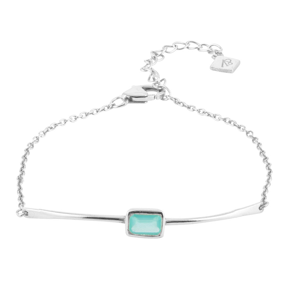 Juvi | Sterling Silver Bracelet - Aqua