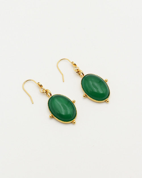 Nilai | Calypso Earrings - Emerald