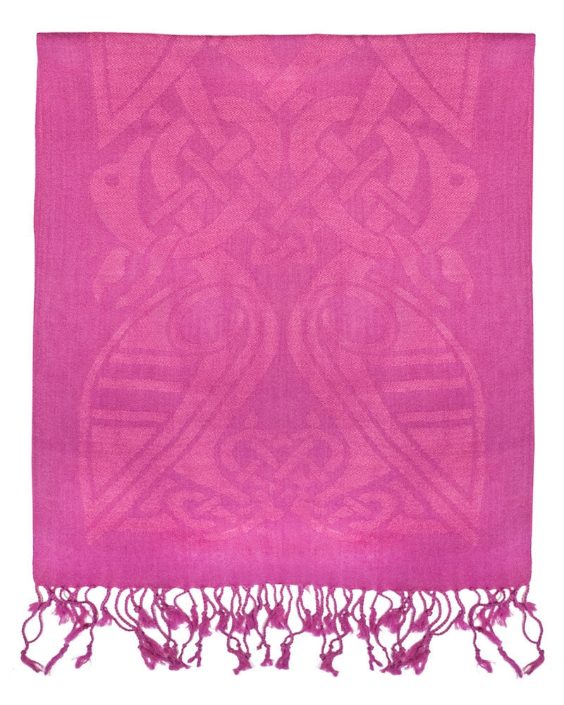 Patrick Francis | Celtic Wool Scarf | Magenta PInk