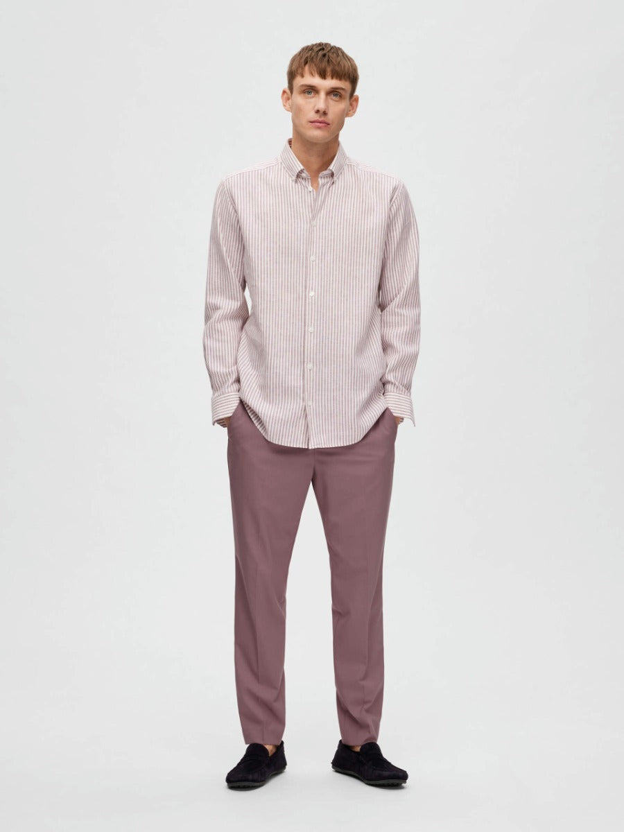 Selected Homme | Regpure Linen Shirt | Mauve