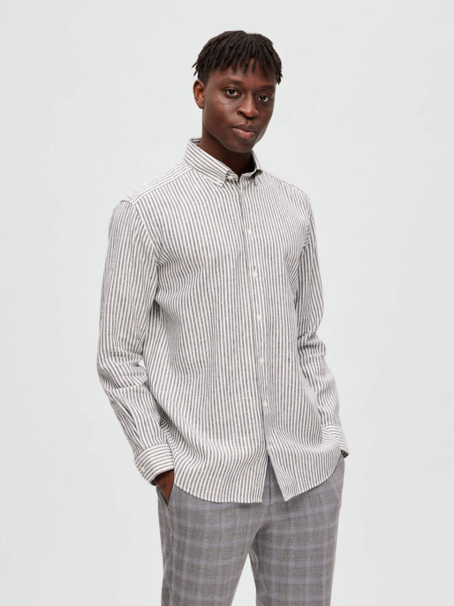 Selected Homme | Regpure Linen Shirt | Sky Captain