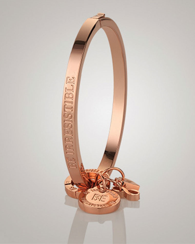 Newbridge Silverware Rose Gold Plated 'Be Irresistible' Bangle