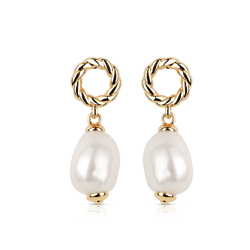 Newbridge Silverware | Sappho Baroque Pearl Earrings