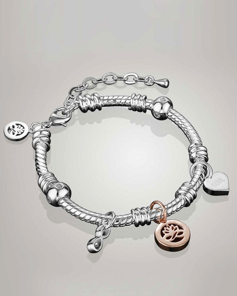 NewBridge SilverWare Silver Plated Charm Bracelet