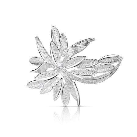 Newbridge Silverware Silver Plated Leaf Brooch