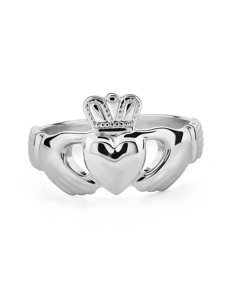 Mens sterling silver claddagh on sale ring