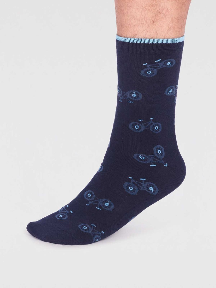 Thought | Marquis Bike Socks - Navy