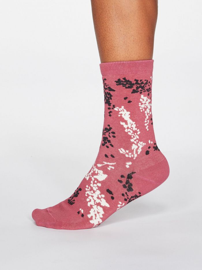 Thought | Women's Orpha Socks - Dark Rose Pink