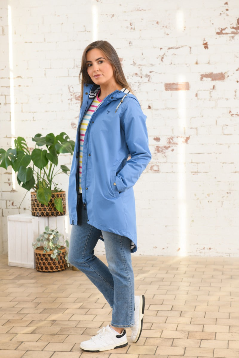 Lighthouse | Beachcomber Jacket Long | Marine Blue