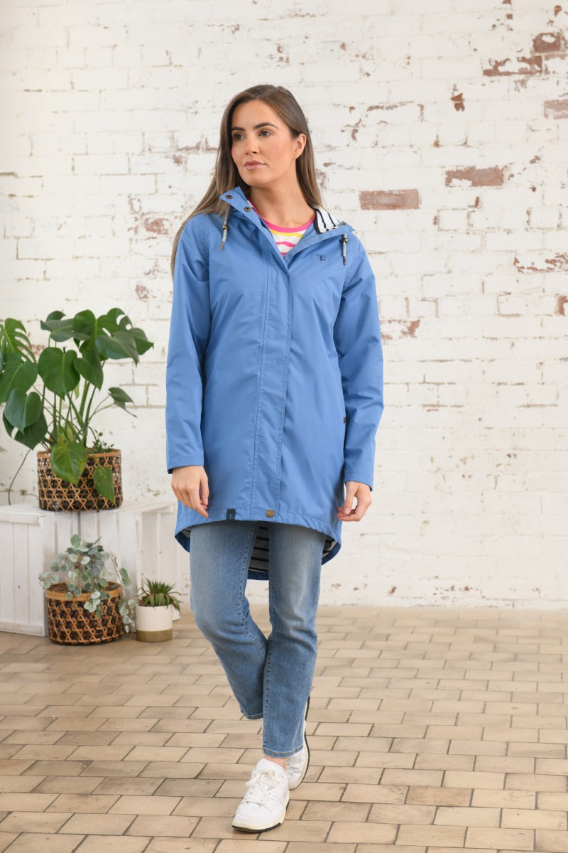Lighthouse | Beachcomber Jacket Long | Marine Blue