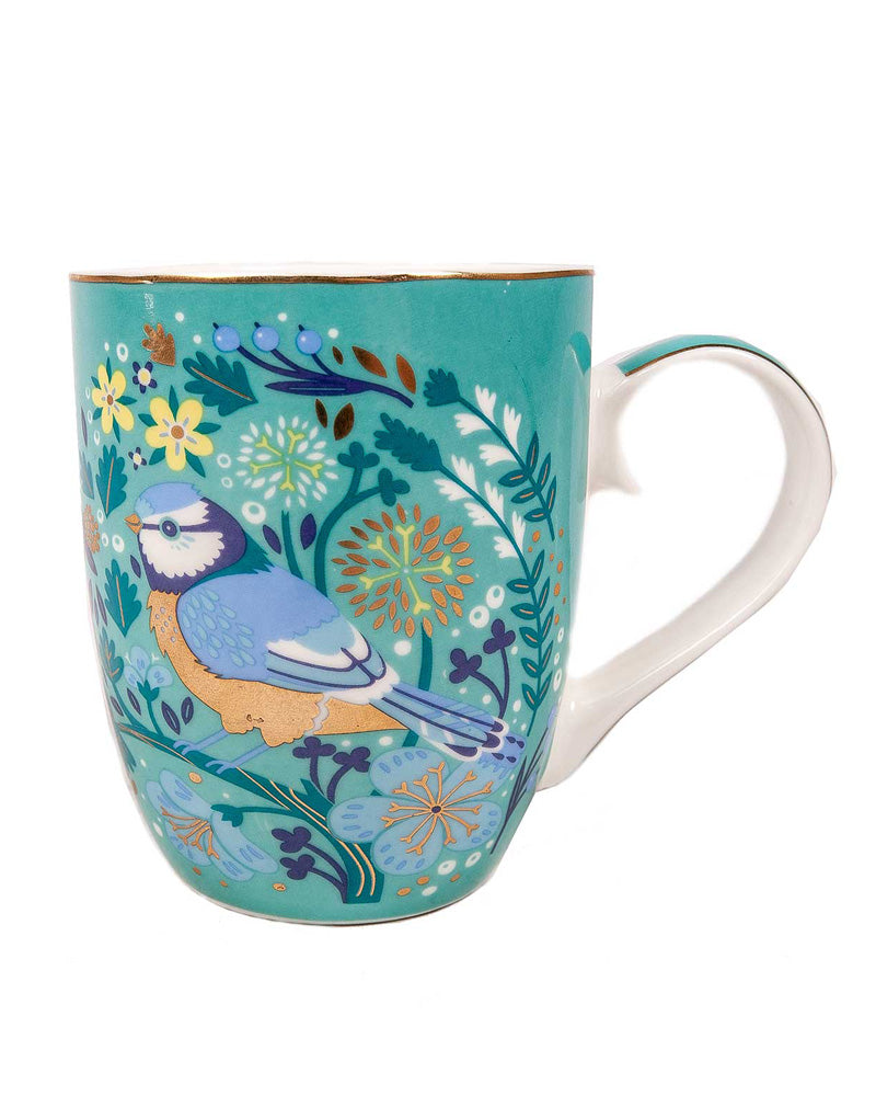 Tipperary Crystal | Birdy Mug: Bluetit