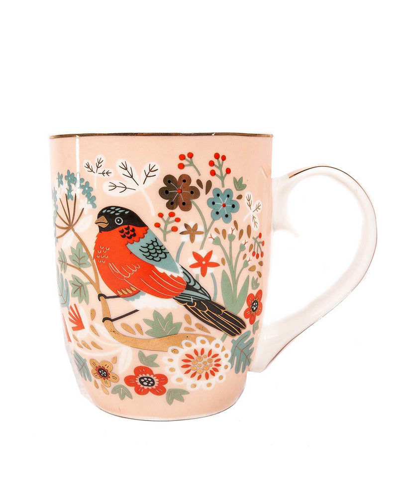 Tipperary Crystal | Birdy Mug: Bullfinch