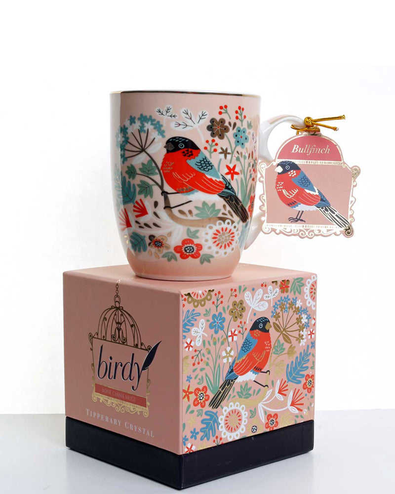 Tipperary Crystal | Birdy Mug: Bullfinch